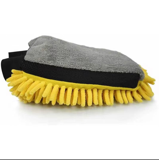 (2pcs) Microfiber Chenille Car Wash Mitt – Scratch-Free Cleaning Glove