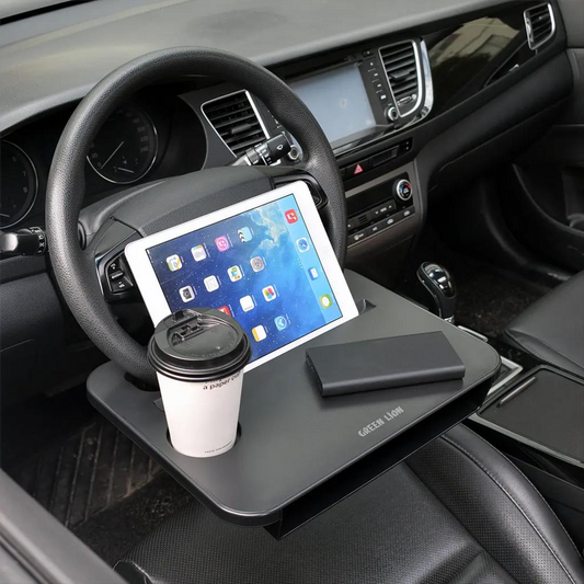 Green Lion Multi-Function Steering Wheel Tray - Black