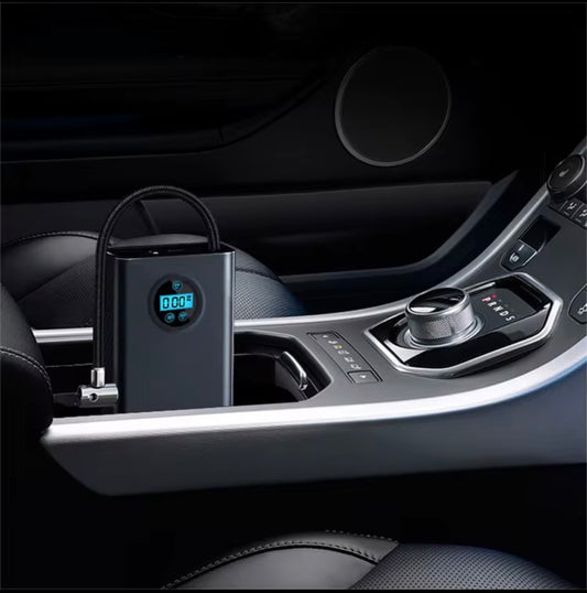 DriveAura™ 2026 Premium Portable Car Air Pump – Cordless Tyre Inflator
