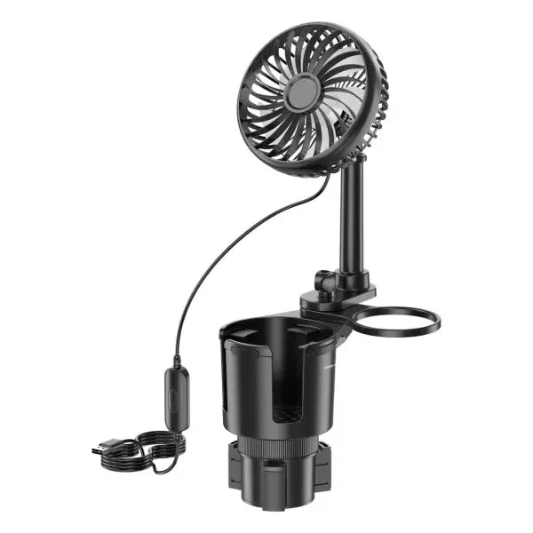 Cup Holder Air Cooler Fan 2 in 1 Car Cup Holder
Multifunctional Adjustable Fan