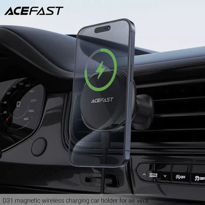 Acefast D31 magnetic wireless charging car holder for air vent