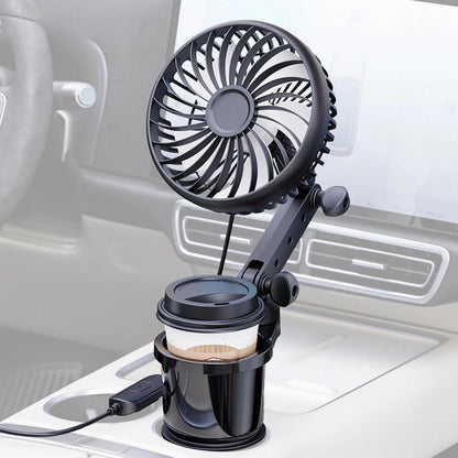 Cup Holder Air Cooler Fan 2 in 1 Car Cup Holder
Multifunctional Adjustable Fan