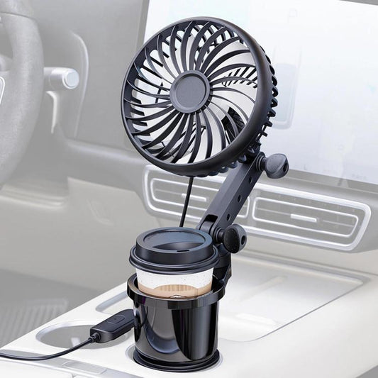 Cup Holder Air Cooler Fan 2 in 1 Car Cup Holder
Multifunctional Adjustable Fan