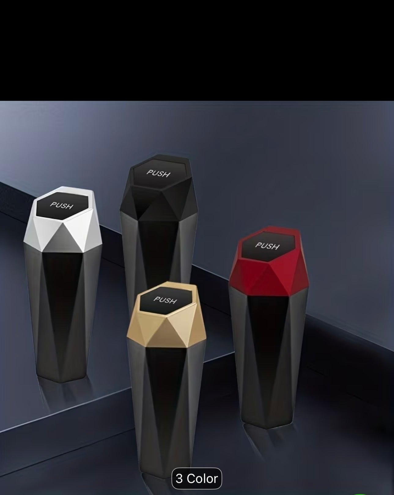 DriveAura™ Diamond Leakproof Car Dustbin