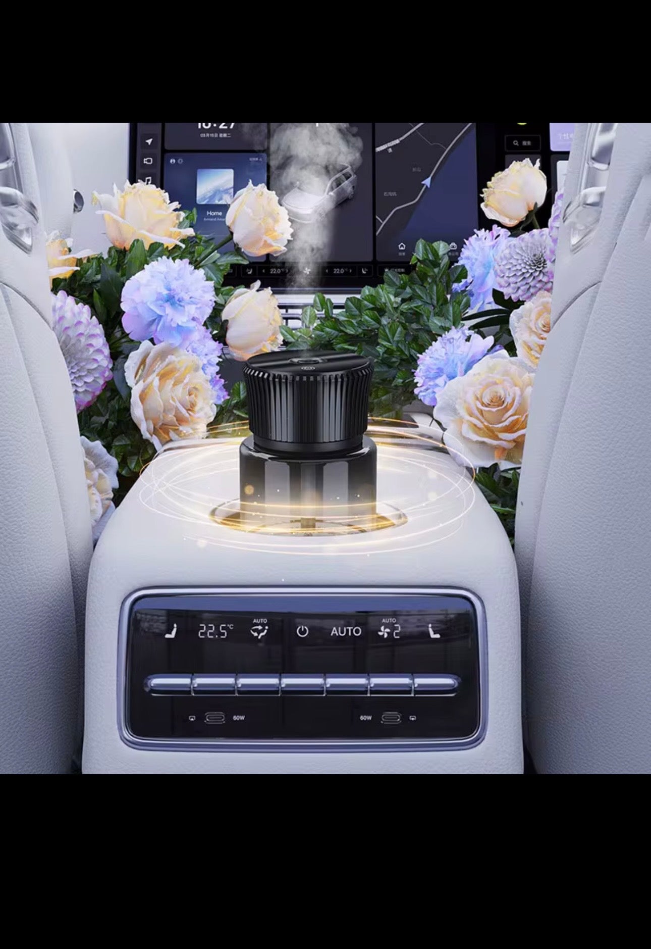 DriveAura™ Glass Car Humidifier & Aroma Diffuser