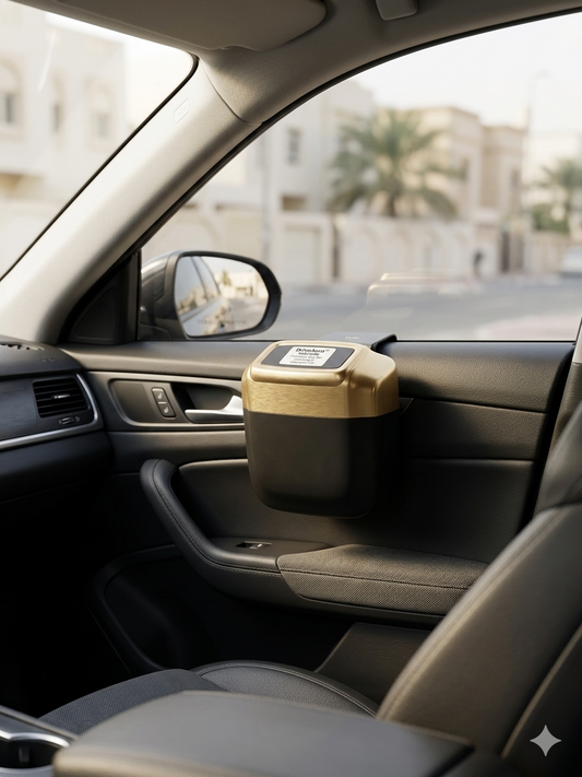 سلة مهملات السيارة بزر دفع DriveAura™