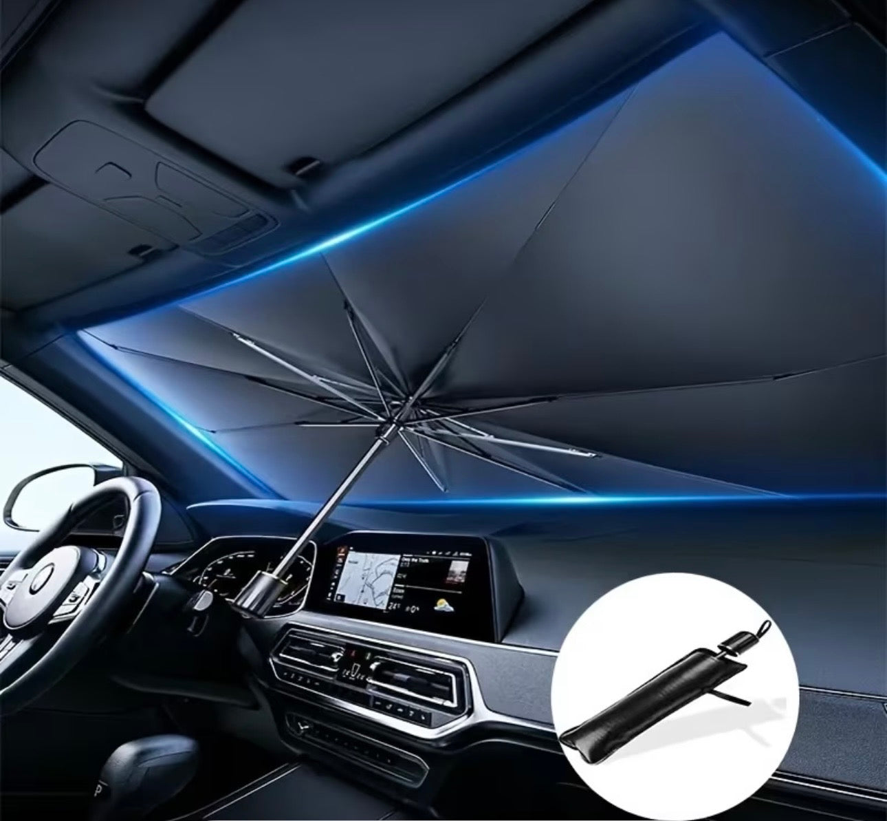 DriveAura™ Foldable Car Sunshade Umbrella