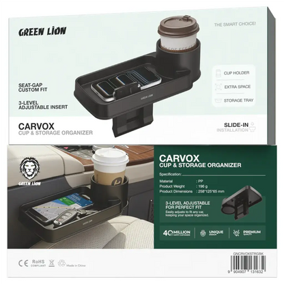 Green Lion Carvox Cup & Storage Organizer - Black