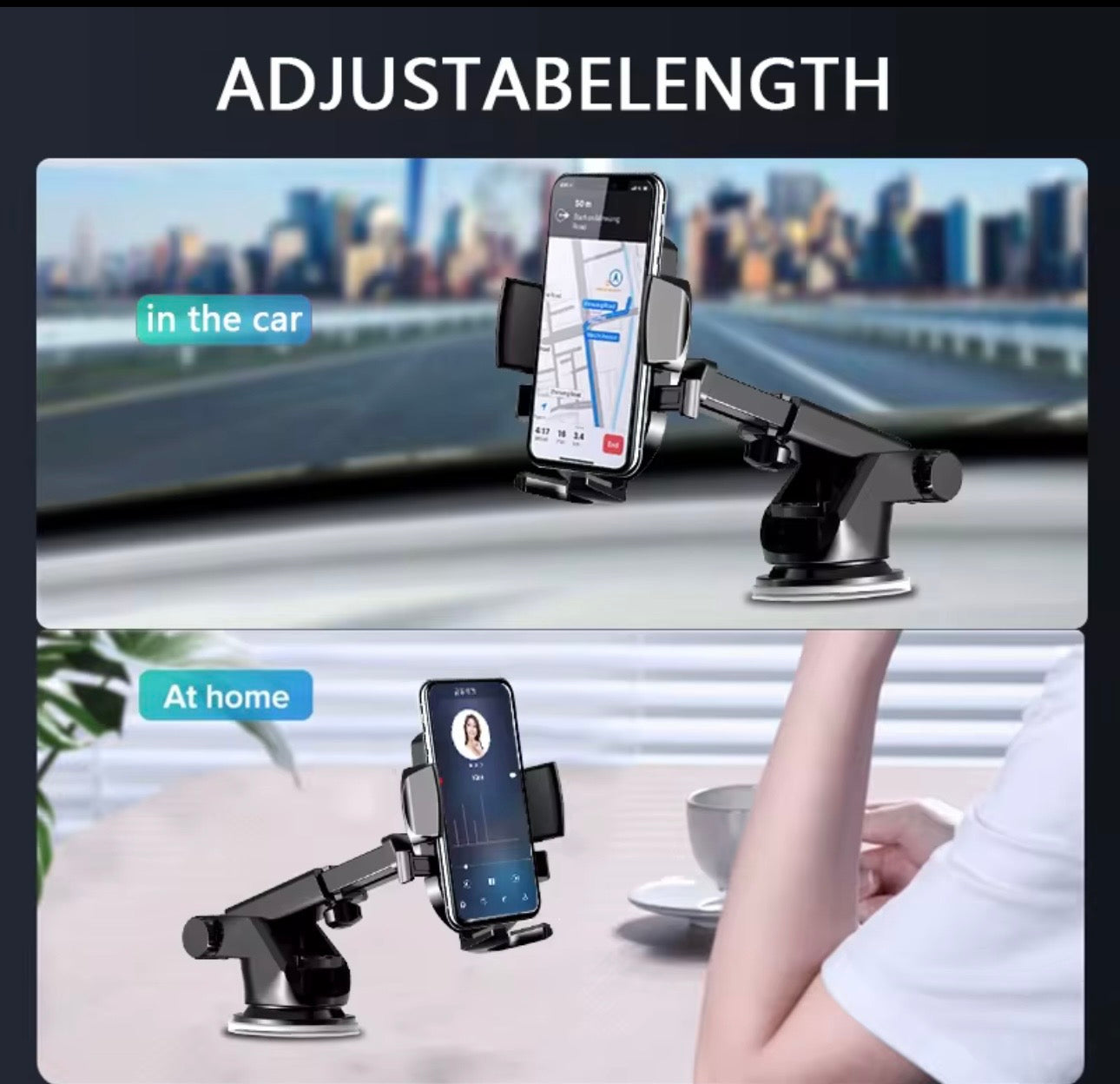 DriveAura™ 360° Dashboard Car Phone Mount