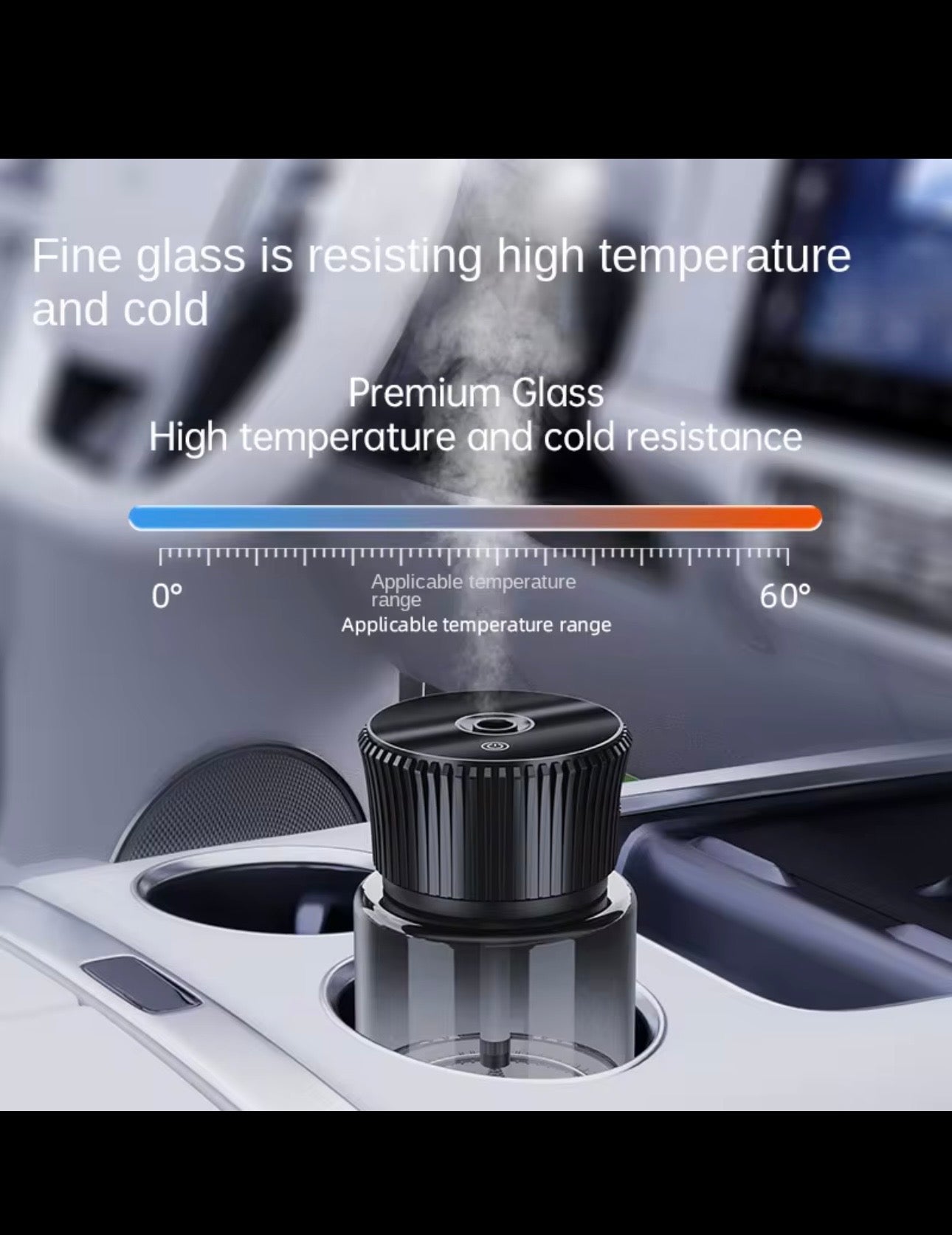 DriveAura™ Glass Car Humidifier & Aroma Diffuser