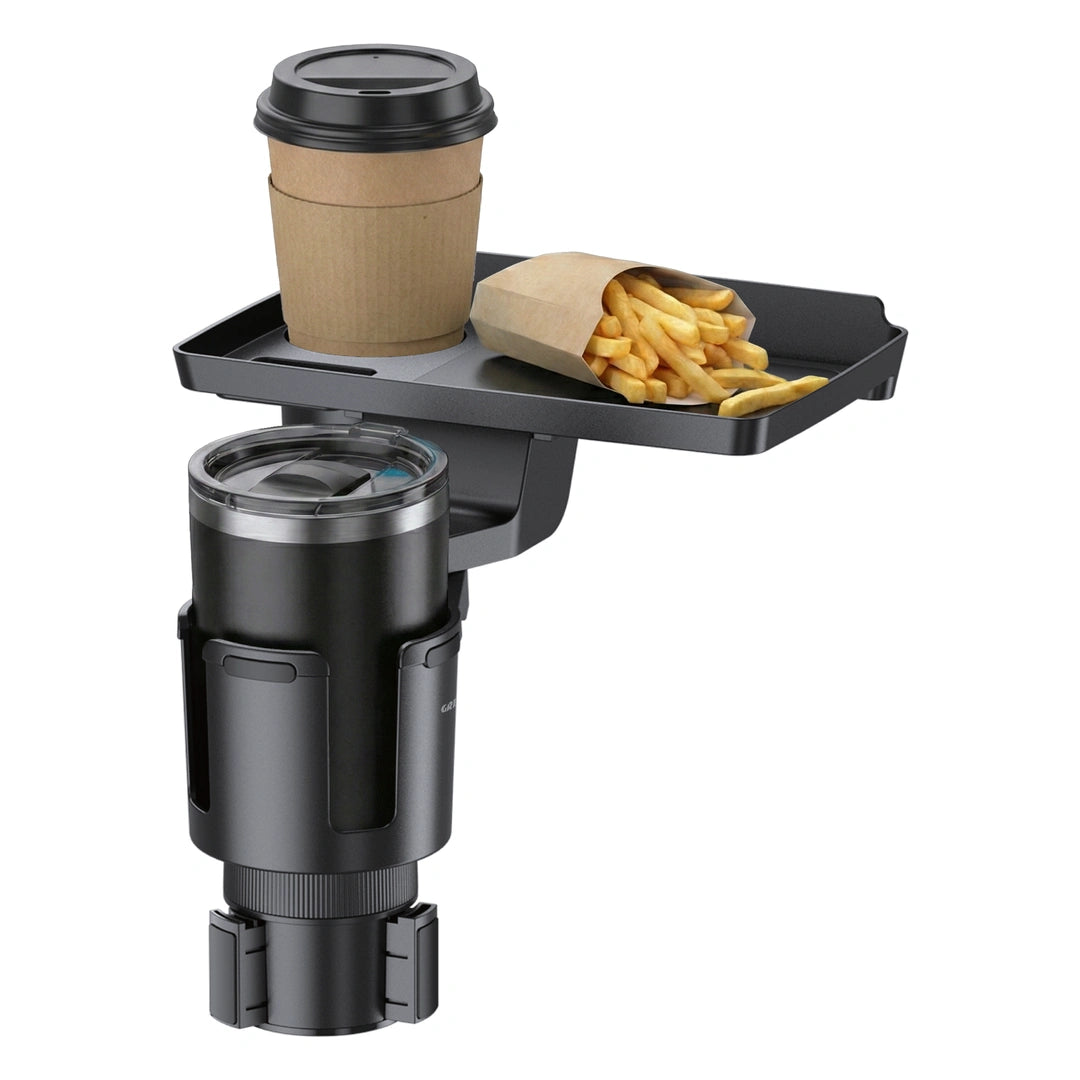 حامل الأكواب 2 في 1 Green Lion Tray Mate - أسود