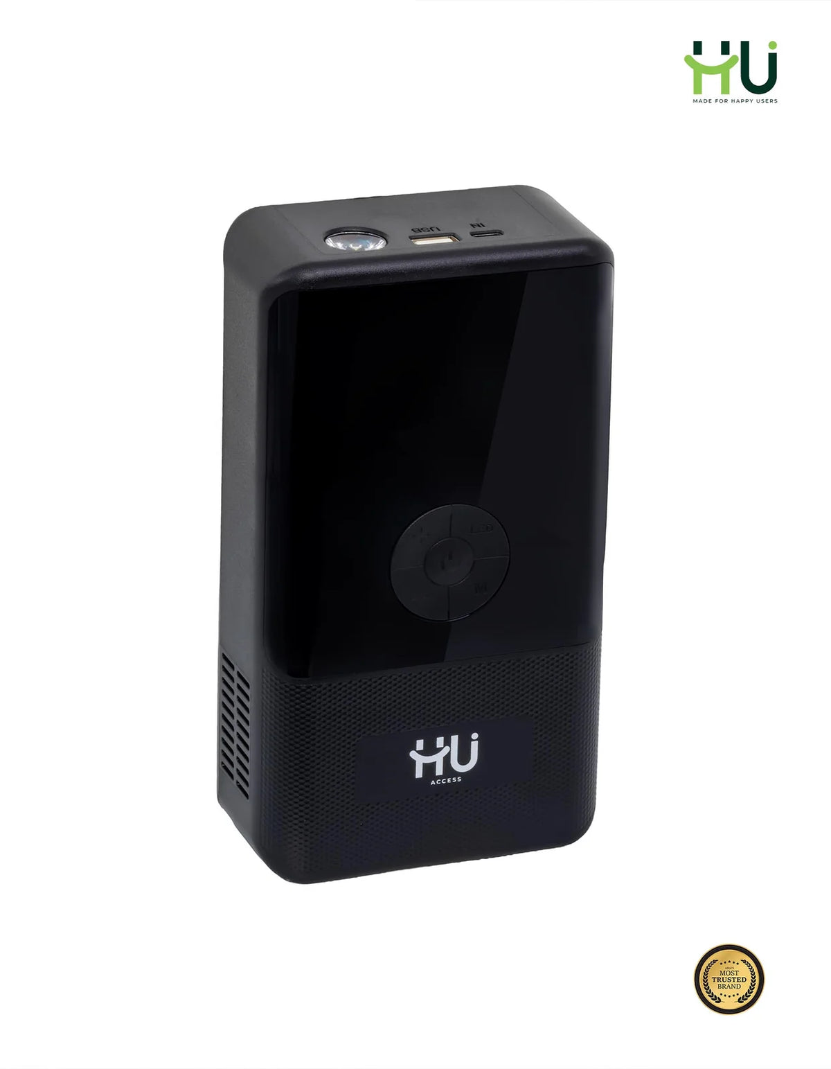 HU 15000mAh Jump Starter with Air Pump — Car Emergency Kit