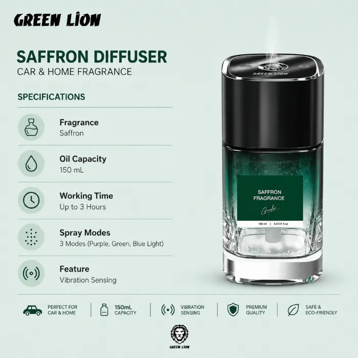 Green Lion Saffron Smart Diffuser – 150 mL