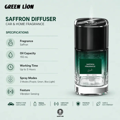 Green Lion Saffron Smart Diffuser – 150 mL