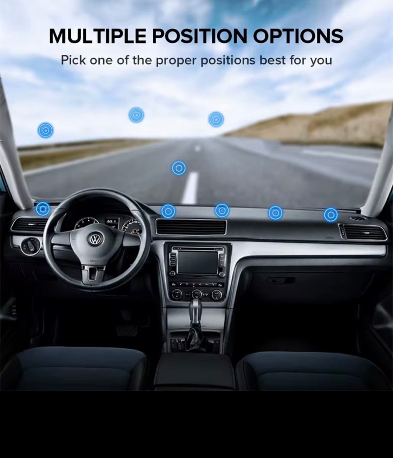DriveAura™ 360° Dashboard Car Phone Mount