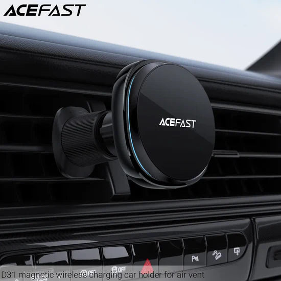 حامل سيارة Acefast D31 مغناطيسي للشحن اللاسلكي لفتحة التهوية