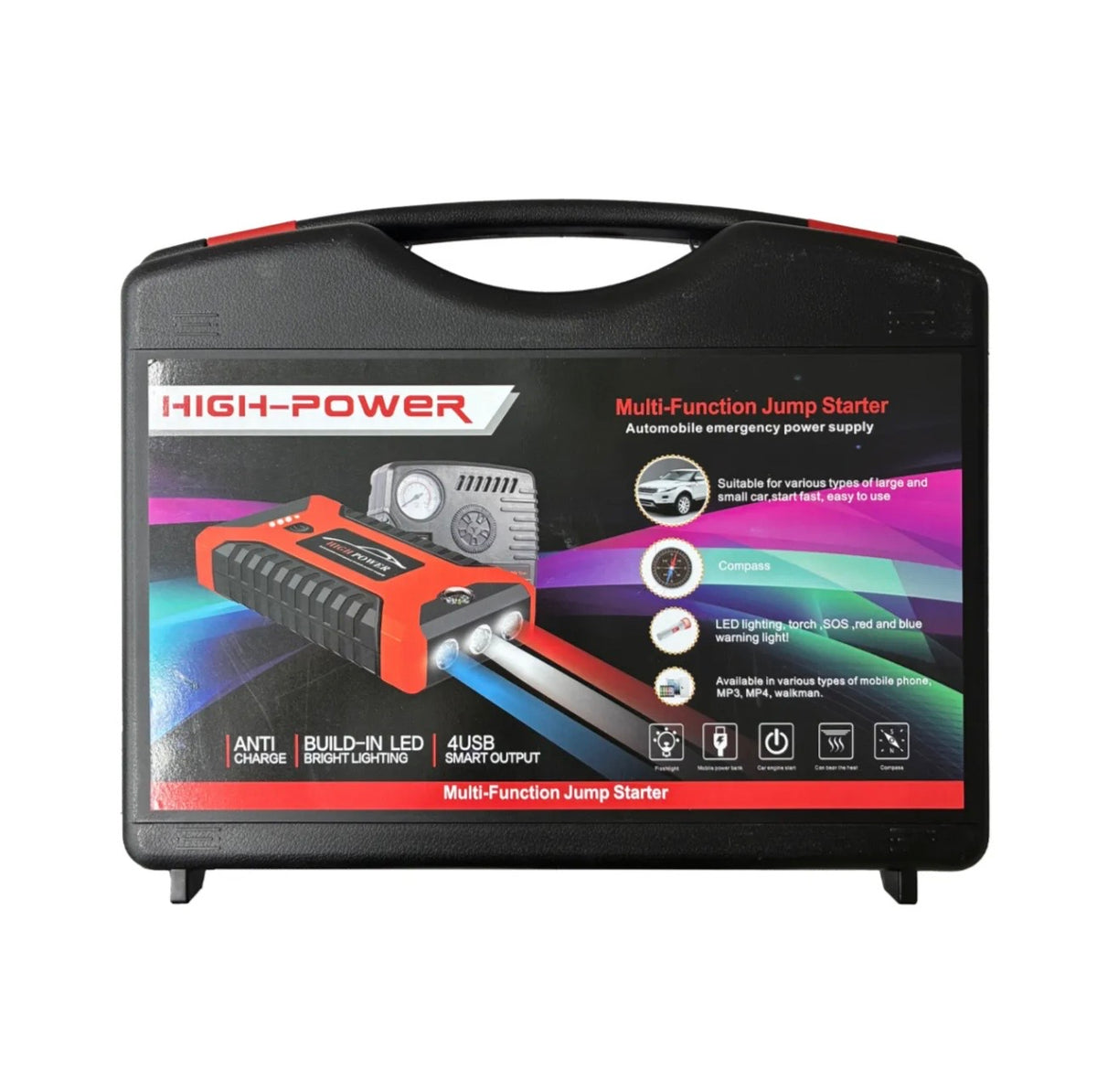 High-Power Multi-Function Portable Car Jump Starter