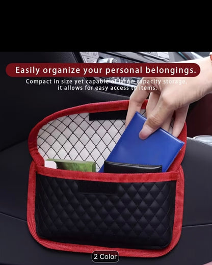 DriveAura™ Leather Car Side Organizer
