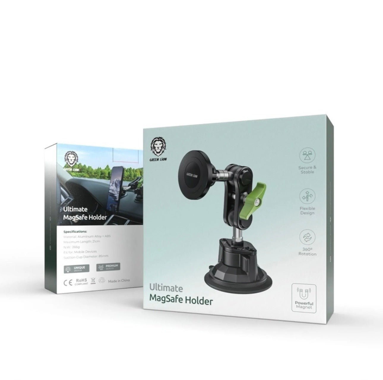 Green lion MagSafe Car Phone Holder
