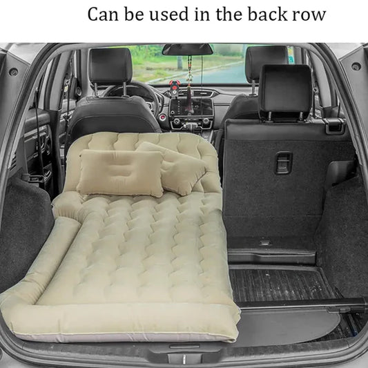 Car Air Bed Inflatable Mattress-Light Brown