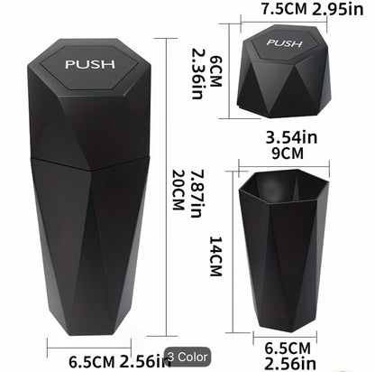 DriveAura™ Diamond Leakproof Car Dustbin