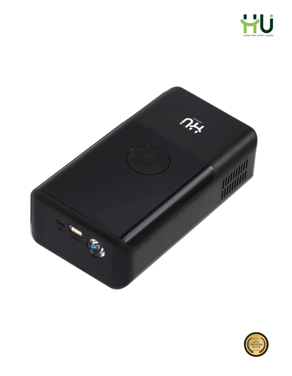 HU 15000mAh Jump Starter with Air Pump — Car Emergency Kit