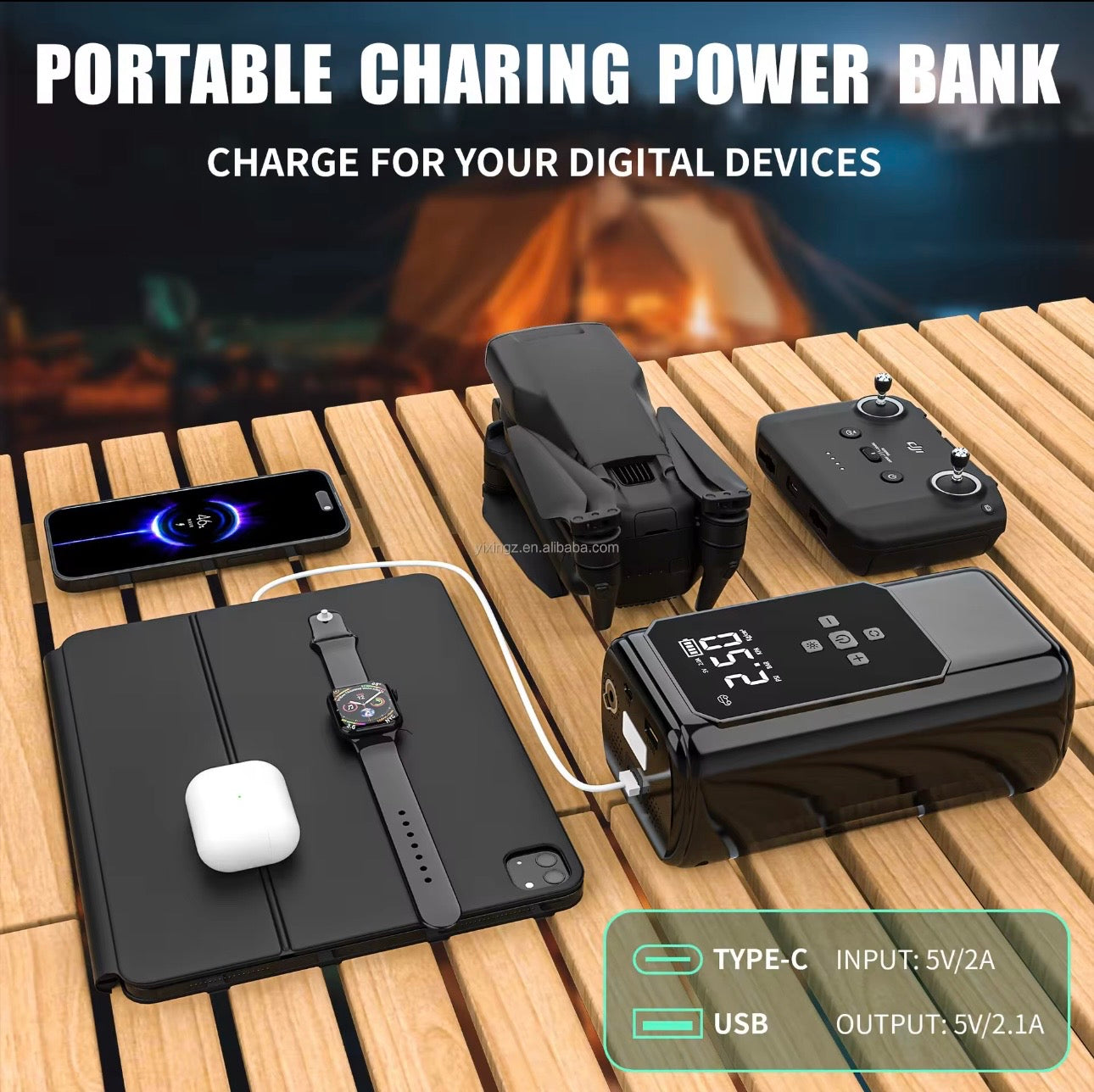 DriveAura™ 4-in-1 Jump Starter & Air Compressor