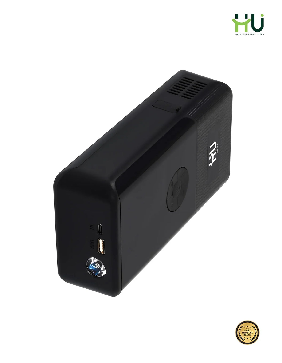 HU 15000mAh Jump Starter with Air Pump — Car Emergency Kit