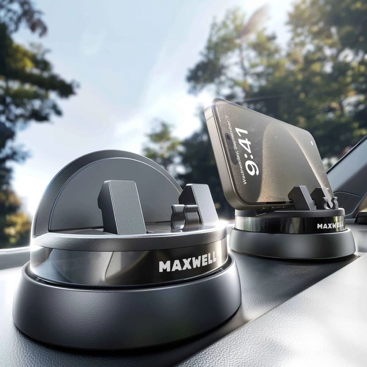 Maxwell Car Phone Holder with Cable Storage