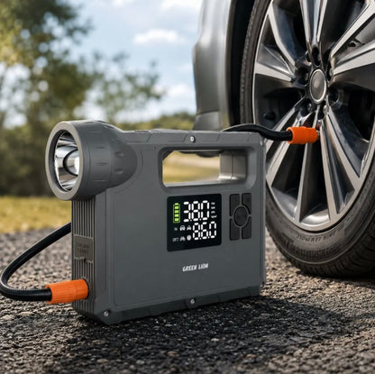 Green Lion Jx-84 12v Jump Starter
- 4l Gasoline, 3l Diesel Engines,
16000mah - Grey