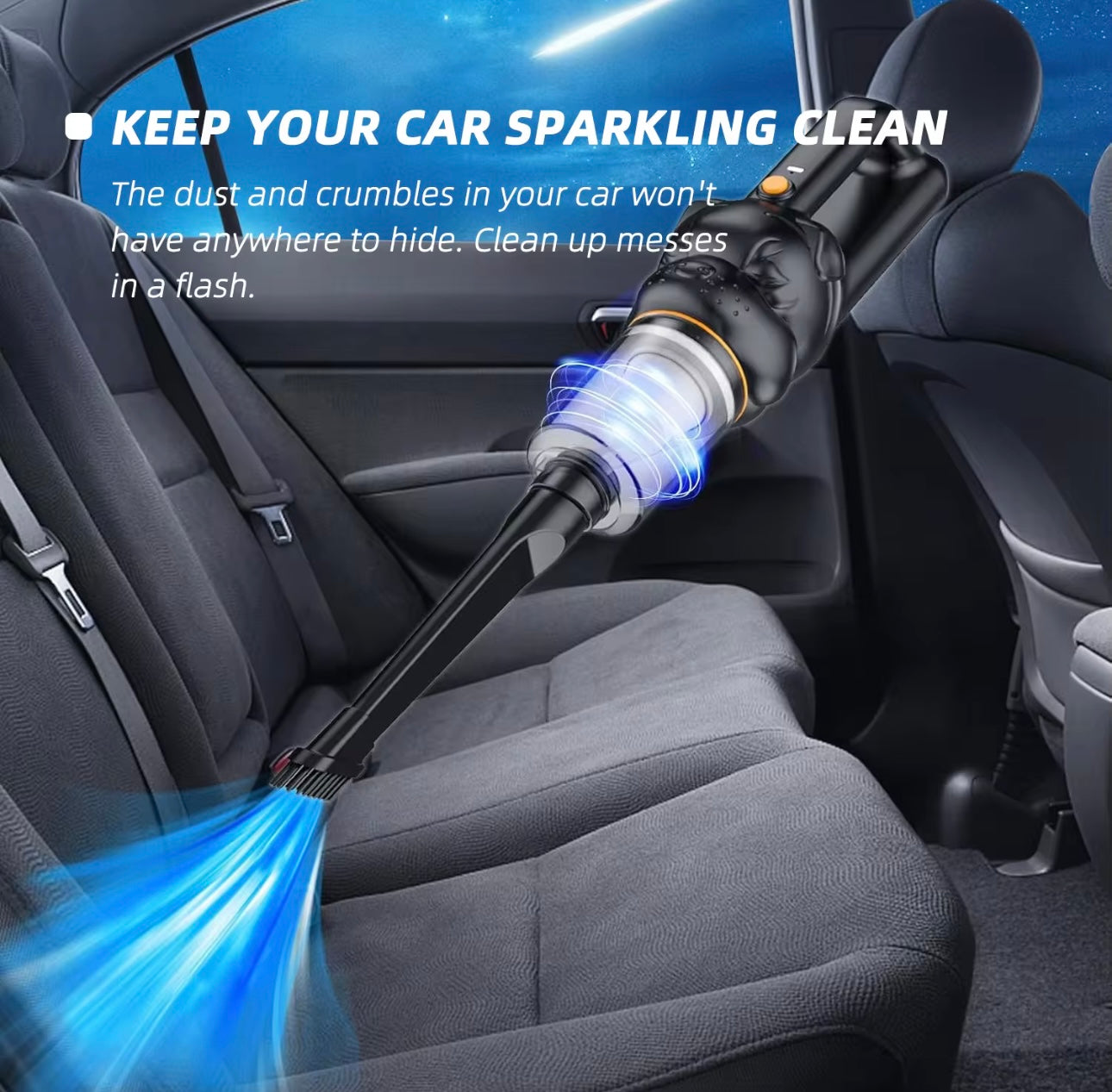 DriveAura™ Cordless Car Vacuum Cleaner