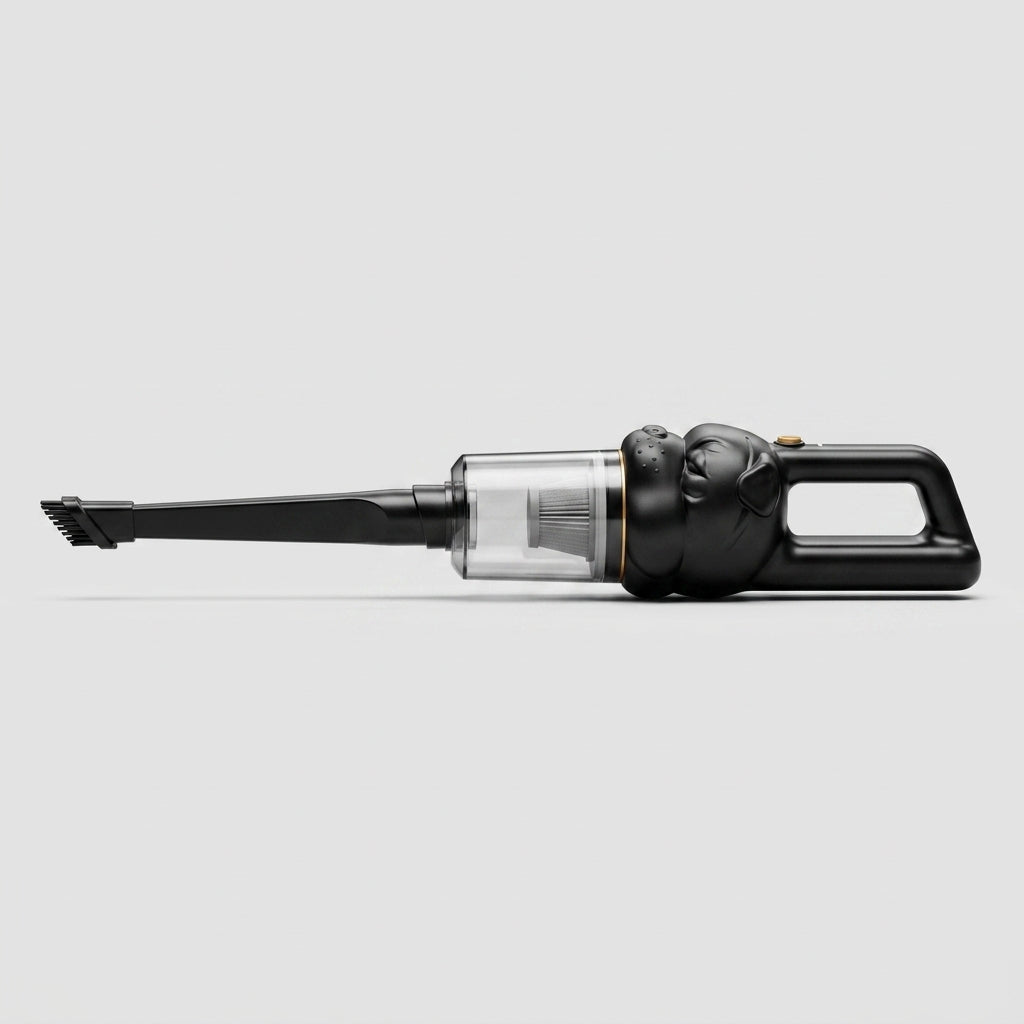 Cordless Handheld Car Vacuum — Ergonomic Side Profile | Generated by Modelize